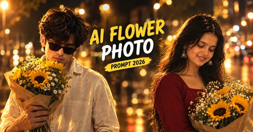Golden Night Sunflower AI Photo Prompt