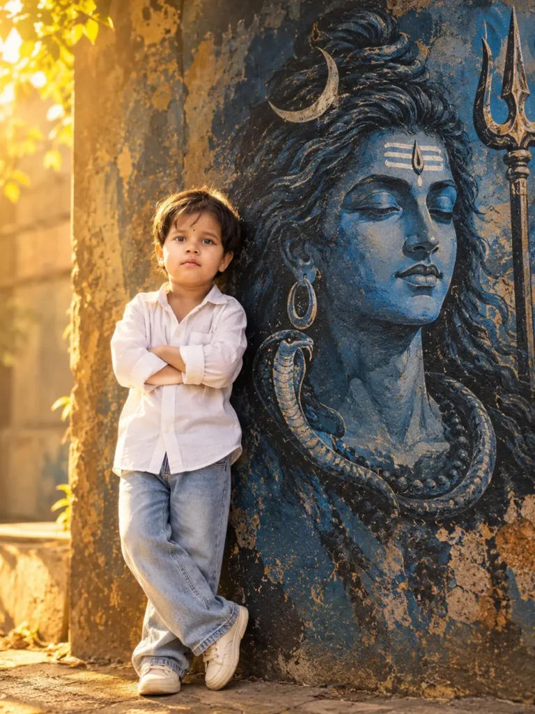 Lord Shiva Mural AI Photo Prompt