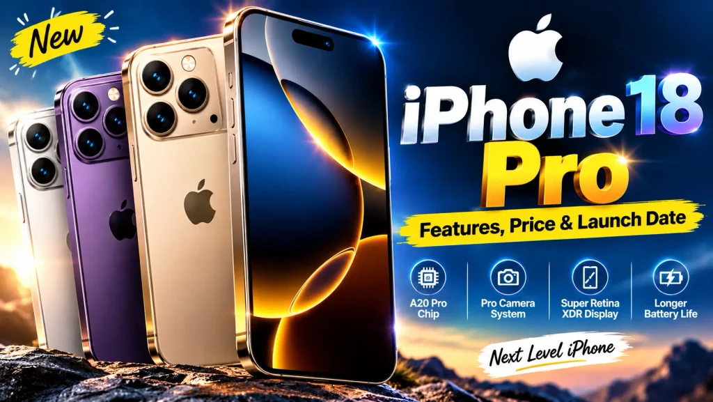 iPhone 18: लॉन्च डेट, कीमत, फीचर्स और स्पेसिफिकेशन की पूरी जानकारी