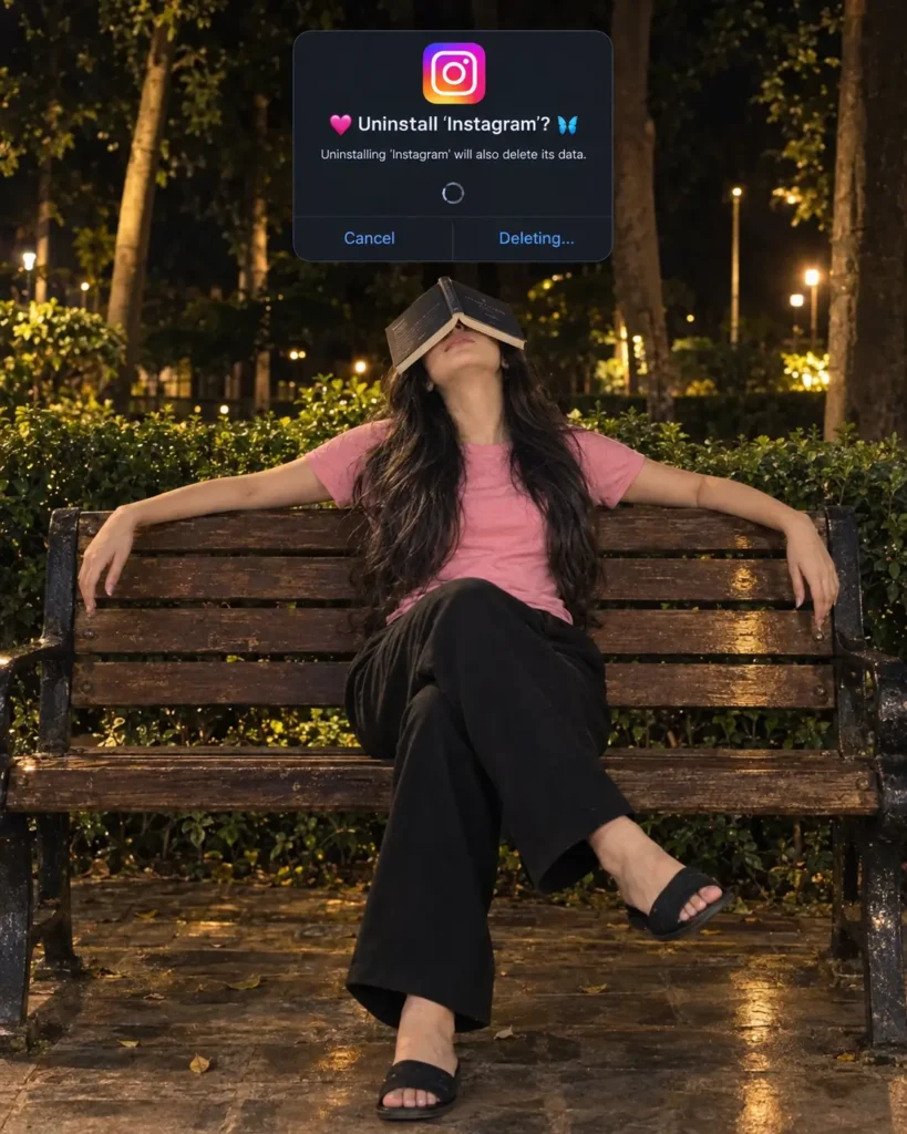 Instagram Uninstall AI Photo Prompt