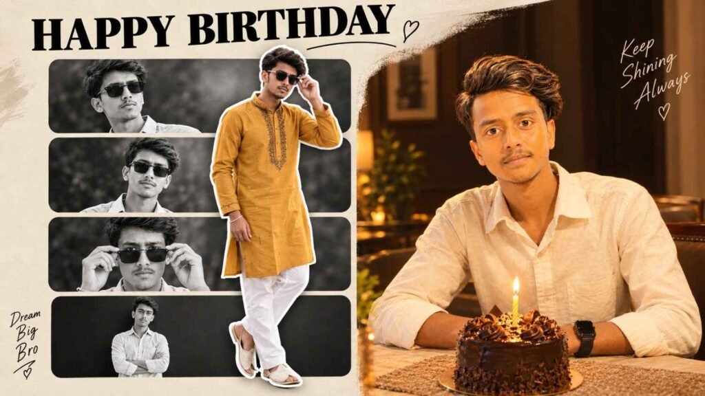 Boy Birthday Photo Editing