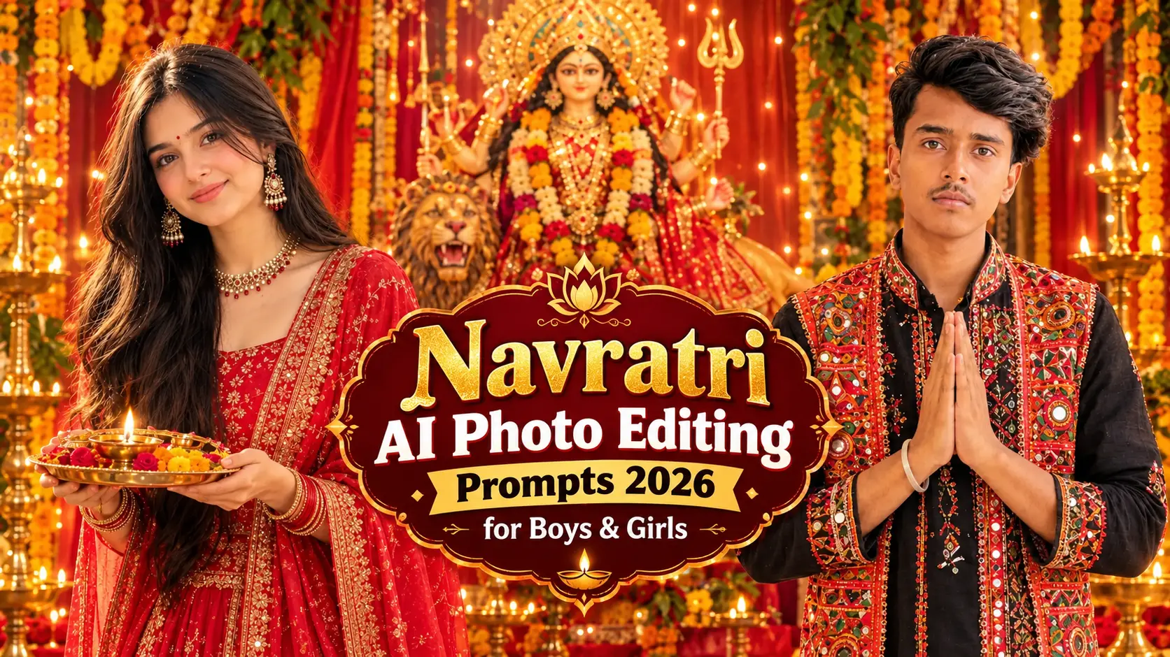 Best Navratri AI Photo Editing Prompts 2026 for Boys & Girls
