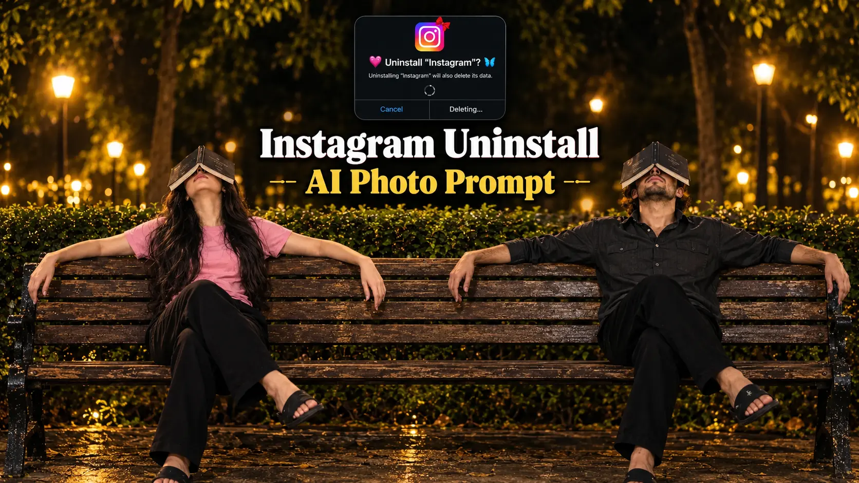 Instagram Uninstall AI Photo Prompt