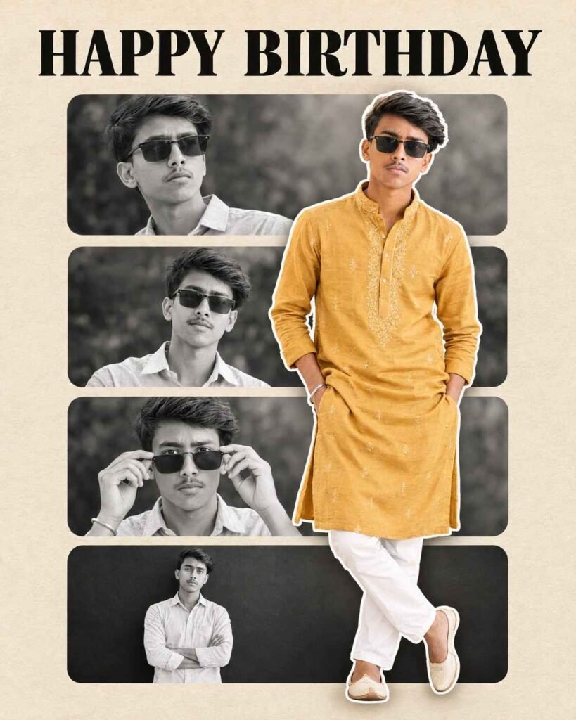 Boy Birthday Photo Editing