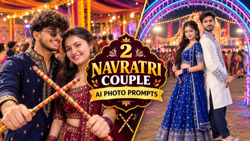  Navratri Couple AI Photo Prompts
