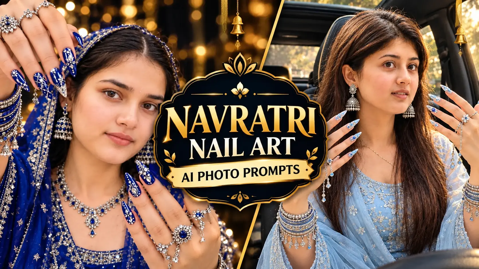 Navratri Nail Art AI Photo Prompts