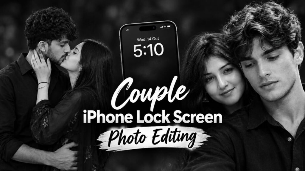 Couple iPhone Lock Screen Photo Editing