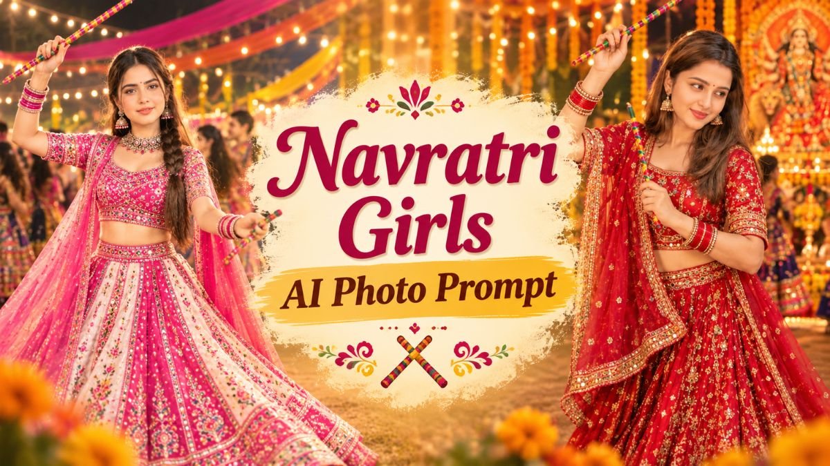 Navratri Girls AI Photo Prompt