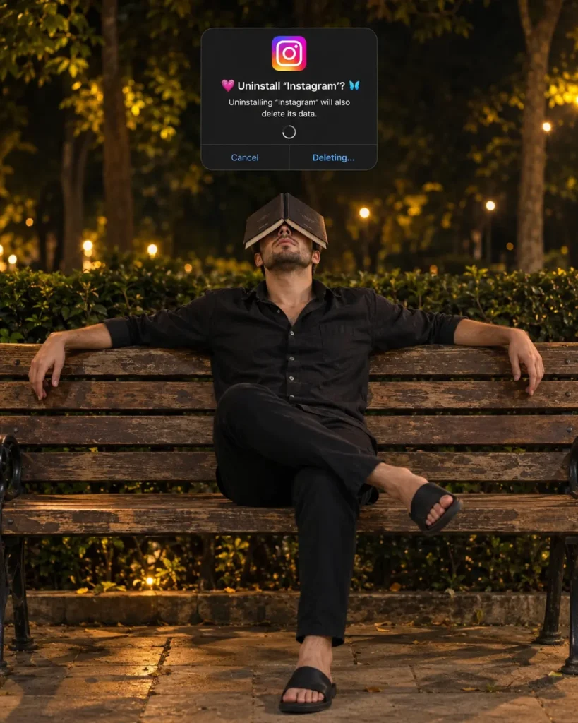 Instagram Uninstall AI Photo Prompt